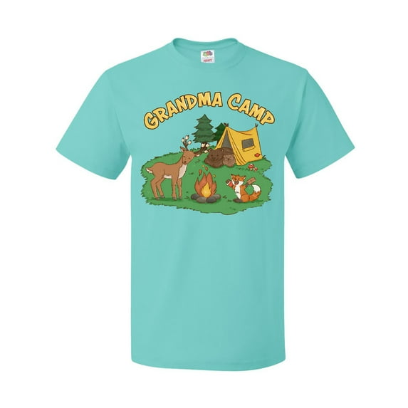 Inktastic Grandma Camp with Camping Animals T-Shirt