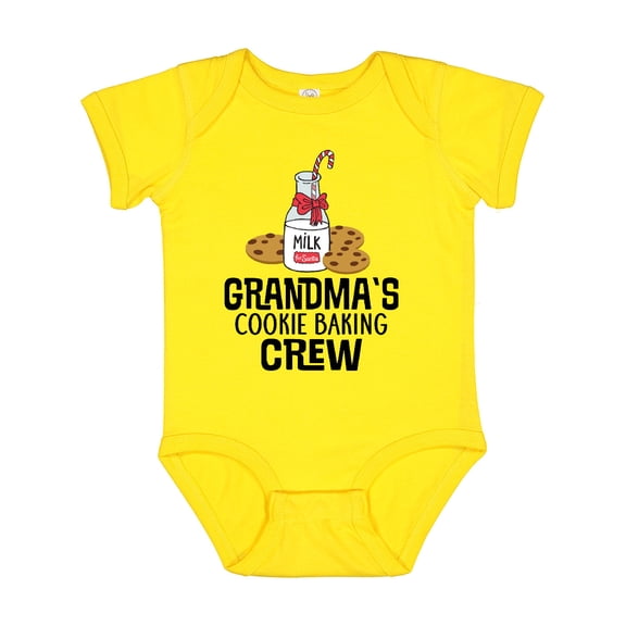 Inktastic Grandma Christmas Cookie Baking Crew Boys or Girls Baby Bodysuit