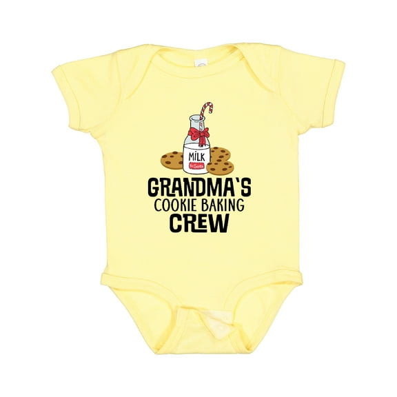 Inktastic Grandma Christmas Cookie Baking Crew Boys or Girls Baby Bodysuit