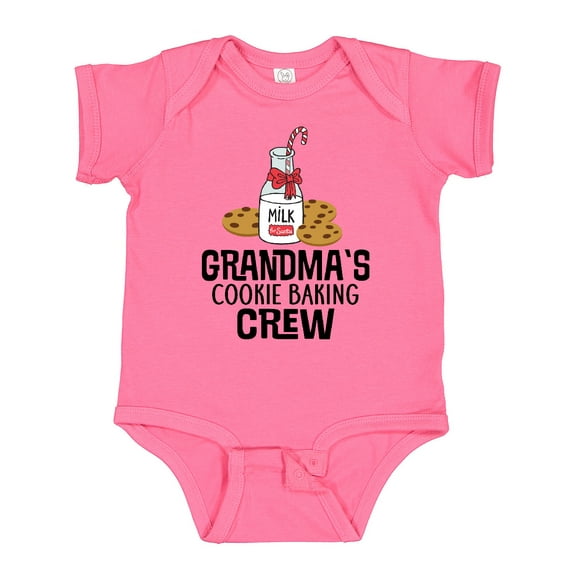 Inktastic Grandma Christmas Cookie Baking Crew Boys or Girls Baby Bodysuit