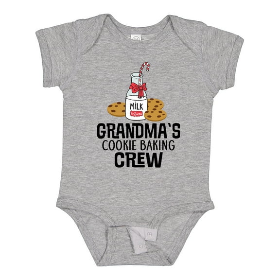 Inktastic Grandma Christmas Cookie Baking Crew Boys or Girls Baby Bodysuit
