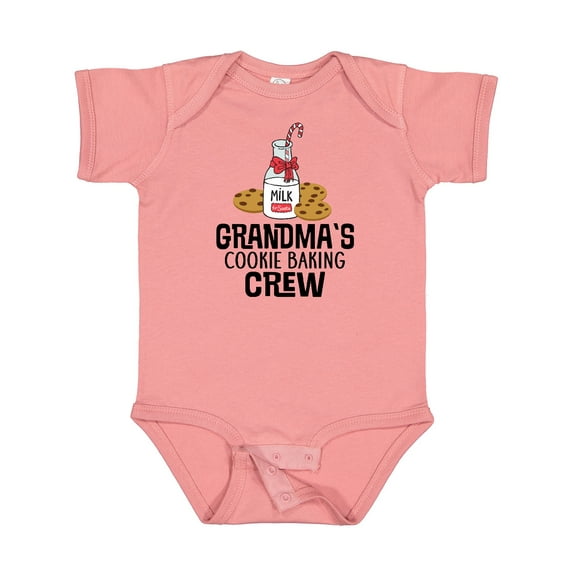Inktastic Grandma Christmas Cookie Baking Crew Boys or Girls Baby Bodysuit