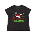 thumbnail image 1 of Inktastic Grandma Claus with Christmas Santa Hat and Snowflakes Women's Plus Size T-Shirt, 1 of 5
