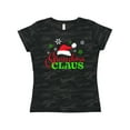 thumbnail image 1 of Inktastic Grandma Claus with Christmas Santa Hat and Snowflakes Women's T-Shirt, 1 of 5