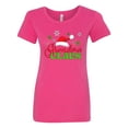 thumbnail image 1 of Inktastic Grandma Claus with Christmas Santa Hat and Snowflakes Women's T-Shirt, 1 of 5