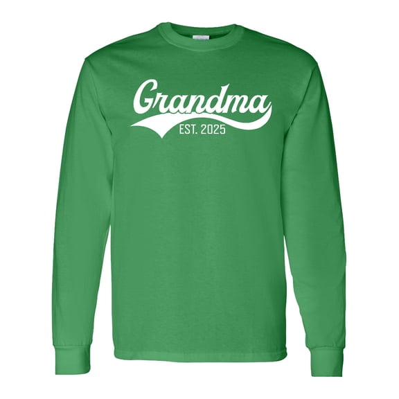 Inktastic Grandma Est 2025 Long Sleeve T-Shirt