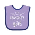 thumbnail image 1 of Inktastic Grandma Girl for Granddaughter Girls Baby Bib, 1 of 4