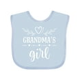 thumbnail image 1 of Inktastic Grandma Girl for Granddaughter Girls Baby Bib, 1 of 4