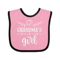 thumbnail image 1 of Inktastic Grandma Girl for Granddaughter Girls Baby Bib, 1 of 4
