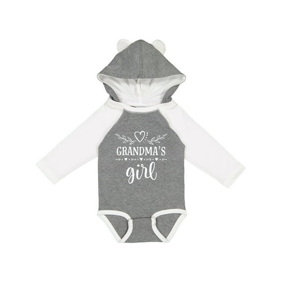 Inktastic Grandma Girl for Granddaughter Girls Long Sleeve Baby Bodysuit