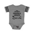 thumbnail image 1 of Inktastic Grandma Grandpa Love Me Arrow Boys or Girls Baby Bodysuit, 1 of 4