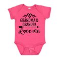 thumbnail image 1 of Inktastic Grandma Grandpa Love Me Arrow Boys or Girls Baby Bodysuit, 1 of 5