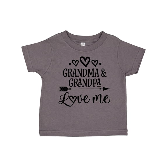 Inktastic Grandma Grandpa Love Me Arrow Boys or Girls Toddler T-Shirt