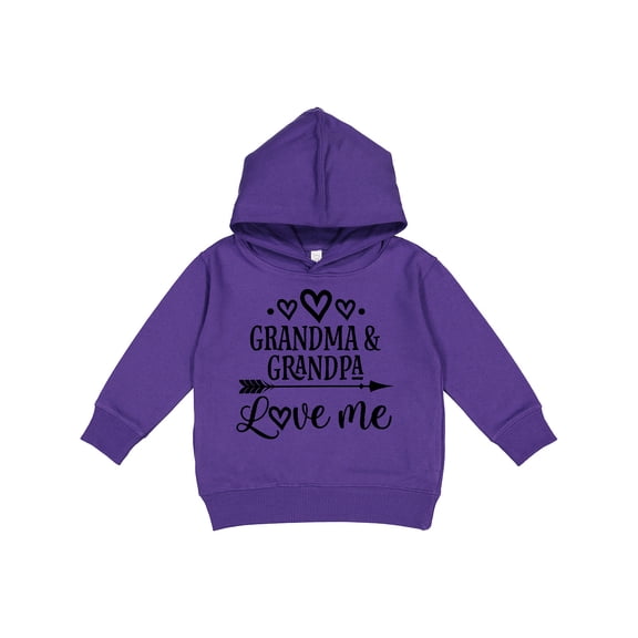 Inktastic Grandma Grandpa Love Me Arrow Toddler Hoodie