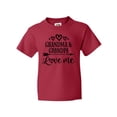 thumbnail image 1 of Inktastic Grandma Grandpa Love Me Arrow Youth T-Shirt, 1 of 5