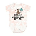 thumbnail image 1 of Inktastic Grandma Grandpa Love Me Boys Baby Bodysuit, 1 of 5