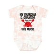 thumbnail image 1 of Inktastic Grandma Grandpa Love Me Boys Boys or Girls Baby Bodysuit, 1 of 5