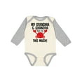 thumbnail image 1 of Inktastic Grandma Grandpa Love Me Boys Boys or Girls Long Sleeve Baby Bodysuit, 1 of 5