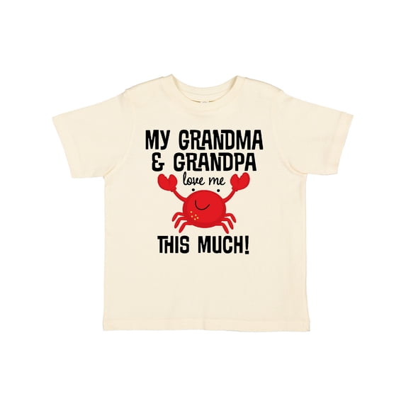 Inktastic Grandma Grandpa Love Me Boys Boys or Girls Toddler T-Shirt