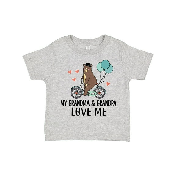 Inktastic Grandma Grandpa Love Me Boys Toddler T-Shirt