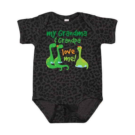 Inktastic Grandma Grandpa Love Me Dinosaurs Boys Baby Bodysuit