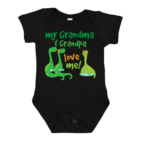 Inktastic Grandma Grandpa Love Me Dinosaurs Boys Baby Bodysuit