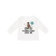 thumbnail image 1 of Inktastic Grandma Grandpa Love Me Gift Boys Long Sleeve Toddler T-Shirt, 1 of 5