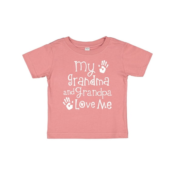 Inktastic Grandma Grandpa Love Me Girls Boys or Girls Baby T-Shirt
