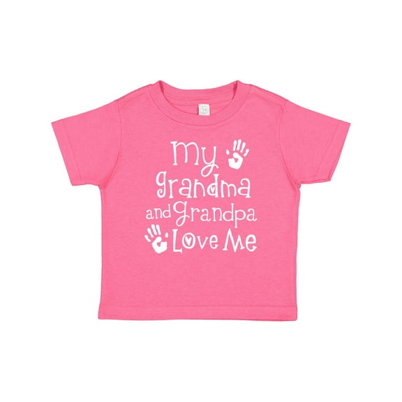 Inktastic Grandma Grandpa Love Me Girls Boys or Girls Baby T-Shirt