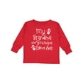 thumbnail image 1 of Inktastic Grandma Grandpa Love Me Girls Boys or Girls Long Sleeve Toddler T-Shirt, 1 of 5