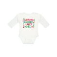 thumbnail image 1 of Inktastic Grandma Grandpa Love Me Girls Girls Long Sleeve Baby Bodysuit, 1 of 5