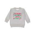 thumbnail image 1 of Inktastic Grandma Grandpa Love Me Girls Toddler Sweatshirt, 1 of 4