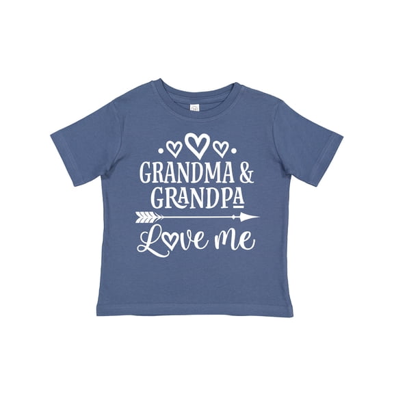 Inktastic Grandma Grandpa Love Me Grandchild Boys or Girls Toddler T-Shirt