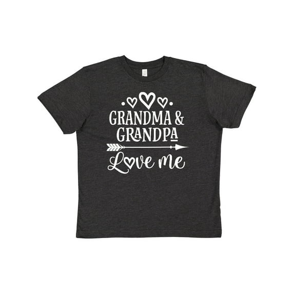 Inktastic Grandma Grandpa Love Me Grandchild Youth T-Shirt