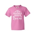 thumbnail image 1 of Inktastic Grandma Grandpa Love Me Grandchild Youth T-Shirt, 1 of 5
