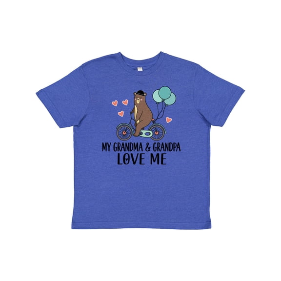 Inktastic Grandma Grandpa Love Me Youth T-Shirt