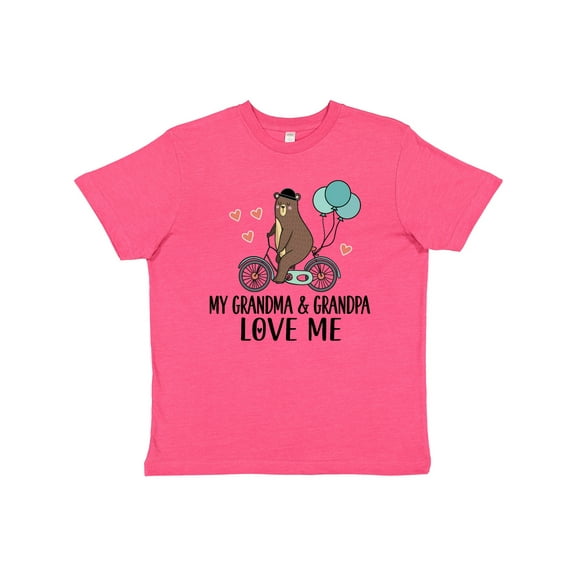 Inktastic Grandma Grandpa Love Me Youth T-Shirt