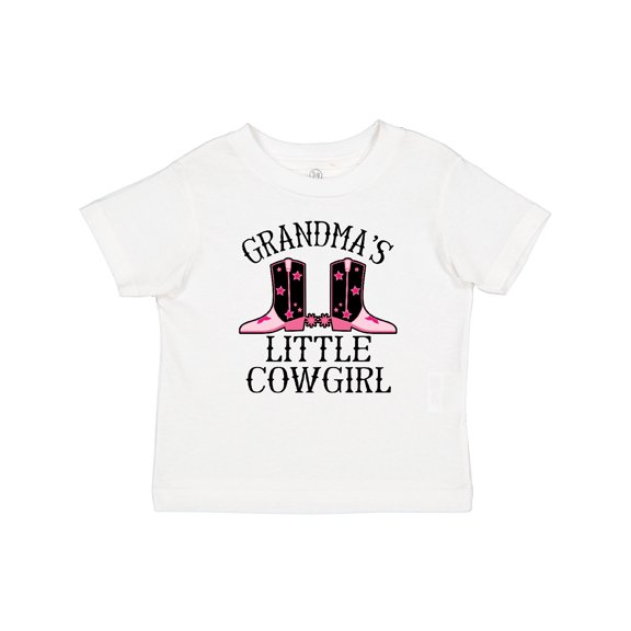 Inktastic Grandma Little Cowgirl Baby Clothes Girls Baby T-Shirt