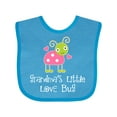 thumbnail image 1 of Inktastic Grandma Little Love Bug Grandchild Girls Baby Bib, 1 of 4