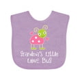 thumbnail image 1 of Inktastic Grandma Little Love Bug Grandchild Girls Baby Bib, 1 of 4