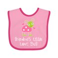 thumbnail image 1 of Inktastic Grandma Little Love Bug Grandchild Girls Baby Bib, 1 of 4