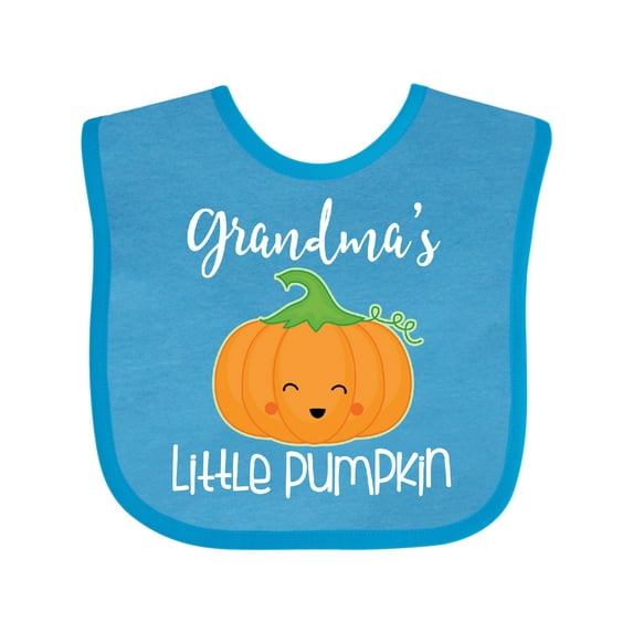 Inktastic Grandma Little Pumpkin Halloween Boys or Girls Baby Bib