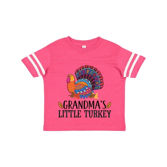 Inktastic Grandma Little Turkey Thanksgiving Boys or Girls Toddler T-Shirt