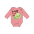 thumbnail image 1 of Inktastic Grandma Loves Me Cute Turtle Boys or Girls Long Sleeve Baby Bodysuit, 1 of 5