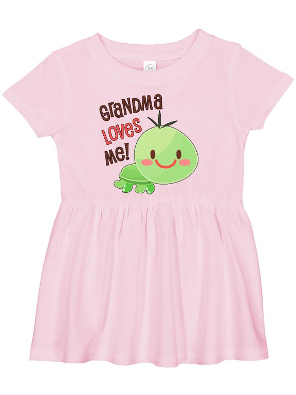 Grandma Loves Me Cute Turtle Girls Baby Dress