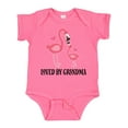 thumbnail image 1 of Inktastic Grandma Loves Me Flamingo Grandchild Girls Baby Bodysuit, 1 of 5