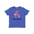 thumbnail image 1 of Inktastic Grandma Loves Me Flamingo Grandchild Youth T-Shirt, 1 of 5