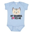 thumbnail image 1 of Inktastic Grandma Loves Me Girls Baby Bodysuit, 1 of 5