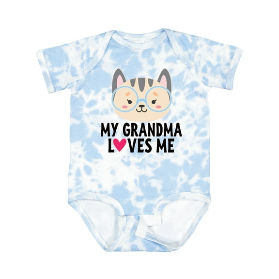 Inktastic Grandma Loves Me Girls Baby Bodysuit