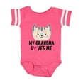 thumbnail image 1 of Inktastic Grandma Loves Me Girls Baby Bodysuit, 1 of 5